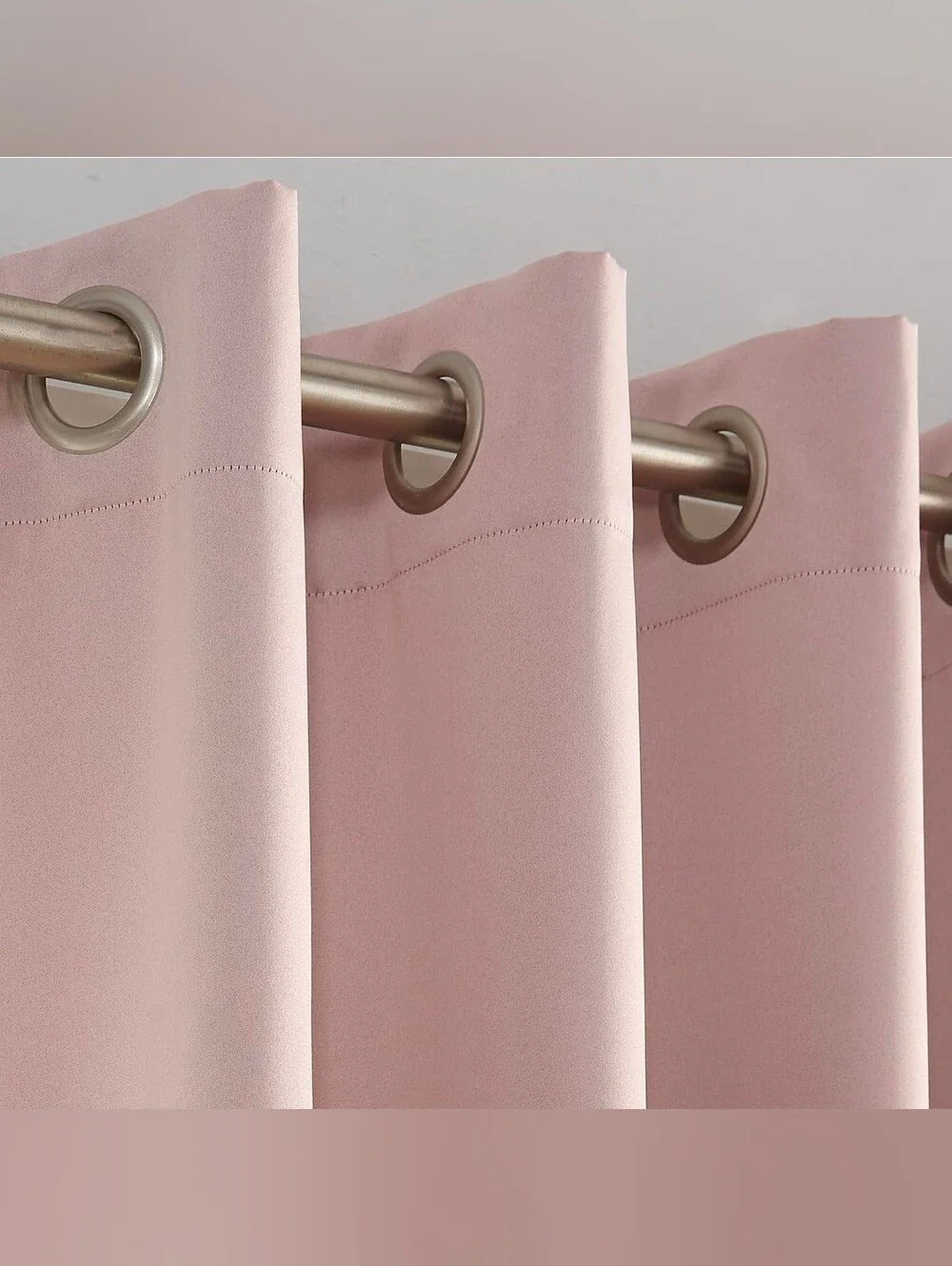 Premium Blush Pink Curtain Panels (4)